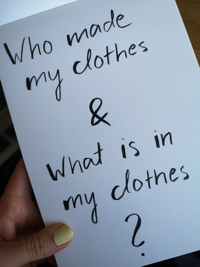 Who made my clothes and what is in my clothes